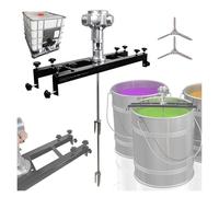 Air Agitator, Paint Mixer 1000L, Pneumatic Bracket Mixer, Paint Stirring Machine, Ink Dissolver Agitator, Commercial Pneumatic Paint Stirrer(3 Cylinder)