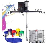 Air Agitator Paint Tank Mixer Machine Paint Stirring Machine Folding Propeller with Support Hanger 0-1000 RPM for Ink Dissolver Agitator