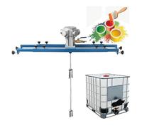 Air Agitator Pneumatic Mixer Paint Stirring Machine Folding Propeller Air Mix Clip Paint Blender Pigment Air Blender Mixer with Support Hanger
