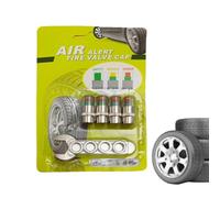 Air Alert Tire Valve Cap 4 Pieces Indicator Alert | Tire Pressure Gauge Valve Caps for Truck SUV Daily Commuting Vehicle Maintenance Long-Distance Travel Motorcycle