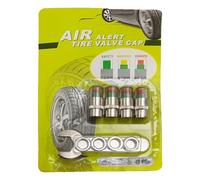 Air Alert Tire Valve Cap 4 Pieces Sensor Alert | Tire Pressure Gauge Valve Caps for Motorcycle Truck SUV Daily Commuting A set of copper core anti-piracy edition (new mode