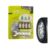 Air Alert Tire Valve Cap 4 Pieces Sensor Indicator | Pressure Monitor Tire Valve Stem Caps for Car Daily Commuting Vehicle Maintenance Long-Distance Travel Motorcycle Truck SUV