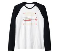 Air Ambulance Medevac Flight Medic Helicopter EMS Raglan Baseball Tee