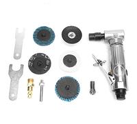 Air Angle Die Grinder,90 Degrees Bending Pneumatic Die Grinder with 2inch Grinding Disc MBSP Industrial Grade 1/4-Inch Inlet Mini Air Angle Polisher