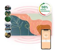 Air Art Smart Infrared Heater 60x120 cm 700W Wall Installation App Control Golden Lines