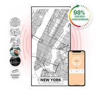 Air Art Smart Infrared Heating City Map New York 60x120cm 700W