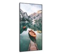 Infrared Heater Panel Wall Mounted Indoor Thermostat Lake Motif 60 x 120cm 700 W