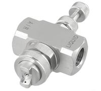 Air Atomizing Nozzle for Garden Sprayers - 304 Stainless Steel, 1/4 BSPT Thread, 80° Spray Angle, Low-Pressure Misting Tip for Humidification & Coo