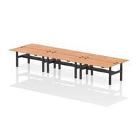 Dynamic Air Back-to-Back W1800 x D800mm Height Adjustable Sit Stand 6