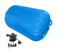 Air Barrel,Inflatable Air Roller Gymnastics - Inflatable Back Handspring Trainer with Pump Tumbling Mat - for Balance Practice Yoga Cheerleading Gym Dance Home Fitness
