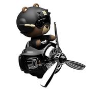 Air Bear For Car - Bear Rotary Air Fan Clips, Car Aromatherapy Diffuser, Trembling Head Car Scent, Stylish Car Decoration