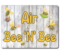 Air BeeNBee Bee Hotel Funny Garden Insect Lover Gift Vintage Metal Tin Sign | Air BeeNBee Insect Hotel Garden Humor Wall Plaque, 20x30cm Weatherproof Decor For Patio, Beehive, Bug Gardener Novelty Gift