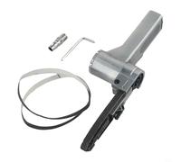 Air Belt Sander Pneumatic Belt Grinder with 10x330mm Sanding Belt, 16000 RPM, 1/4 Inch Inlet, 3/8 Inch Hose, 90 PSI, 6 CFM, for Metal, Wood