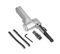 Air Belt Sander Pneumatic, Mini Sanding Belt Machine with Adjustable Angle, 1in KP - 699 Polishing Grinding Tool for Wood Metal Plastic, 10x330mm Sandpaper Included (EU Style)