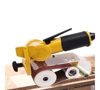 Air Belt Sander with 100 Sanding Belts, 10000 RPM, 360° Rotating Grinding Tool for Deburring, Sanding and Finishing Metal