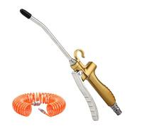 Air Blow Gun, Aluminum Alloy Pneumatic Duster Cleaning Tool PM20 High Pressure Connector Air Compressor Accessories with 9M Spring Tube