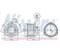 Air blowe NISSENS 87531 for MITSUBISHI L200 / TRITON (KA_T, KB_T) 2.5 2005-2015