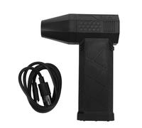 Air Blower Jet Fan,130000RPM Compressed Jet Dry Blower Rechargeable Cordless Powerful Turbo Compressed Alternative Portable Electric Air Duster Hand Built in 3000mAh Battery (Black)