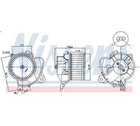 Air blower NISSENS 87574 for OPEL CORSA D (S07) 1 2006-2010