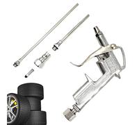 Air Blower Set - 5pcs Exposed Iron Dust Blower | DG-10 High Pressure with Long and Short Connectors, Aluminum Alloy Air Duster for Cleaning Air