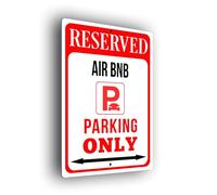 Air bnb Parking Only Sign | Heavy-Duty Car Park Signs | Laminated Aluminium Composite | Vibrant Full Color, Rustproof & Weatherproof | Pre-drilled Holes for Easy Install