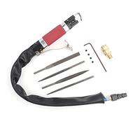Air Body Saw File Pneumatic Grinding Tool, 3400rpm Reciprocating Air File with 1/4" Inlet, Nonslip Rubber Grip for Metal Deburring Rust Removal Polishing