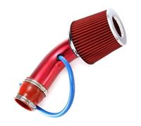 Air Box Intake Hose Car Breather Pipe 76mm/3" Or 64mm/2.5" Universal Aluminum Air Intake Filter Tube Kit Modified(Red)