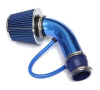Air Box Intake Hose Car Racing Cold Air Intake System Turbo Induction Pipe Tube Kit Universal 76mm Aluminum With Cone Filter Inlet(Blue)