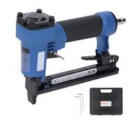 Air Brad Nailer Pneumatic Staple Gun Professional Heavy Duty 22 Gauge 4 16mm Nails for Woodworking Interior Decoration Craft Projects Aluminum Alloy Stainless Steel Rubber