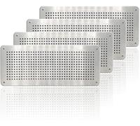 Air Brick Cover for Pest Proofing - Rat/Mouse Prevention Air Vent Cover - Aluminium Alloy Cover to Stop Rodents & pests Entering Property - for Internal or External use (Pack of 4, 100 X 250mm)