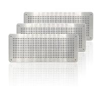 Air Brick Cover for Pest Proofing - Rat/Mouse Prevention Air Vent Cover - Aluminium Alloy Cover to Stop Rodents & pests Entering Property - for Internal or External use (Pack of 3, 100 X 250mm)