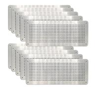 Air Brick Cover for Pest Proofing - Rat/Mouse Prevention Air Vent Cover - Aluminium Alloy Cover to Stop Rodents & pests Entering Property - for Internal or External use (Pack of 10, 100 X 250mm)