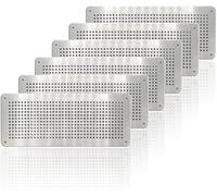 Air Brick Cover Pest Proofing - Rat/Mouse Prevention Air Vent - Aluminium Alloy to Stop Rodents & pests Entering Property - Internal or External use (Pack of 6, 100 X 250mm)