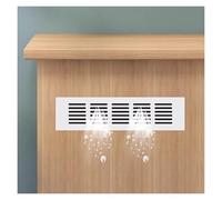 Air Brick Covers Vent Covers,Rectangle Cupboard Vents Grill Replacement20 25 16 8 24 14 16 15 in(Black,7 1/6x22 4/9 in(18x57 cm))(White,5 3/7x12 3/5 in(14x32 cm))