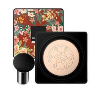 Air | Brightening Primer Foundation | - Cosmetic Base With Soft Mushroom Sponge And Buildable Texture For Blending | Perfect Daily Makeup Tool For Smoothing Blemishes