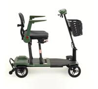 Air Carbon Lightweight Folding Mobility Scooter 10.5kg | Compact Portable Travel Scooter with Removable Lithium Battery | 4mph Speed | Up to 9 Mile Range | Easy Fold Design for Travel & Storage