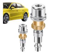 Air Chuck for Tire Inflator - Brass Closed Air Chuck,Solid Metal Alloy Tire Inflator Tool for Buses, Trucks, Bicycles, and Motorcycles