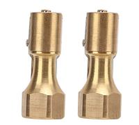 Air Chuck with Clip,Inflator Chuck Adapter,2PCS Air Chuck Brass Internal Thread Tire Pump Nozzle Connector Universal Compatible for Inflators