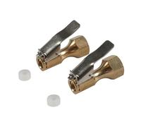 Air Chucks Heavy Duty Open Flows Locks On Tire Chucks with Clip for Inflator Gauges Compressor Accessories 1/4NPT Lock On Tire Chuck