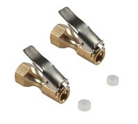 Air Chucks Universally Heavy Duty Open Flows Straight Locks On Tire Chucks with Clip for Inflator Gauges Compressor