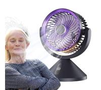 Air Circulation Fan for Desk | Rechargeable Desktop Air Circulating Fan,Hangable Freshener 100-Speed Summer Equipment for Dorm Bedside Reading Working Bedroom