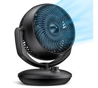 Air Circulator Desk Fan, Silent Cooling Fan, Portable Quiet Table Oscillating Fan with 3 Speed Settings, 90° Adjustable Tilt for Rooms, Wide-Angle Oscillating Fan for Home, Office and Bedroom, UK Plug