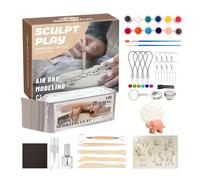 Air Clay for Kids | 12-Color Paint Soft Modeling Clay - Ceramic & Pottery Supplies for Valentines Halloween Teen Painting Christmas Classroom Outdoor Family Birthday