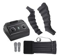Air Compression Boots Leg Massage for Pain and Circulation, 6 Chamber Recovery Boots Machine, 10~30 Minutes Each Time, Sequential Compression Lymphatic Drainage Massager for Arm, Waist Leg (Black