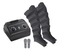 Air Compression Boots Leg Massage for Pain and Circulation, 6 Chamber Recovery Boots Machine, 10~30 Minutes Each Time, Sequential Compression Lymphatic Drainage Massager for Arm, Waist Leg (Black