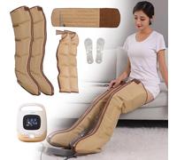 Air Compression Electric Leg Massager with Heating Function, for Lymphatic Drainage Foot Massager, Recovery Boots for Lymphatic Drainage & Circulation, Five Massage Modes (2 Legs + 2 Arms + 1 Wai