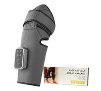 Air Compression Leg & Knee Massager, Heated Wrap for Calf & Elbow, 3-in-1 Electric Air Massage with 20-Minute Timer