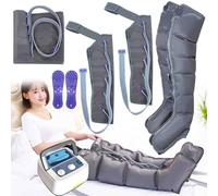 Air Compression Leg Massager, 4/6 Cavity Lymphatic Drainage Leg Massager, Pressotherapy Boots for Circulation Arm Leg Waist Wraps Foot Ankles Calf Massage Machine Pain Relax(6)