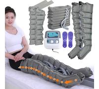 Air Compression Leg Massager 8 Cavity Lymphatic Drainage Leg Massager, Pressotherapy and Lymphatic Drainage, Compression Boots Calf Massagers for Pain and Circulation (8 Cavity, 2legs+2arms+Waist)