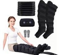 Air Compression Leg Massager Boots, Boost Blood Circulation & Relieve Muscle Pain, Sequential Pneumatic Therapy for Lymphatic Drainage, Suitable for Calf, Foot and Sports Fatigue Relief